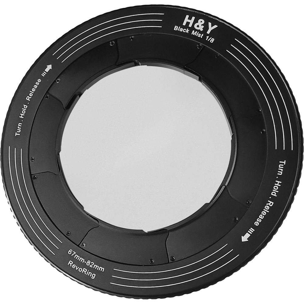 H&Y RevoRing Schwarz promist 1/8 Filter (67-82mm)