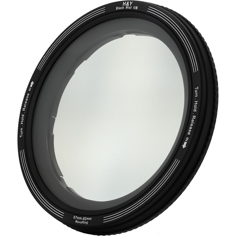 H&Y RevoRing Schwarz promist 1/8 Filter (67-82mm)