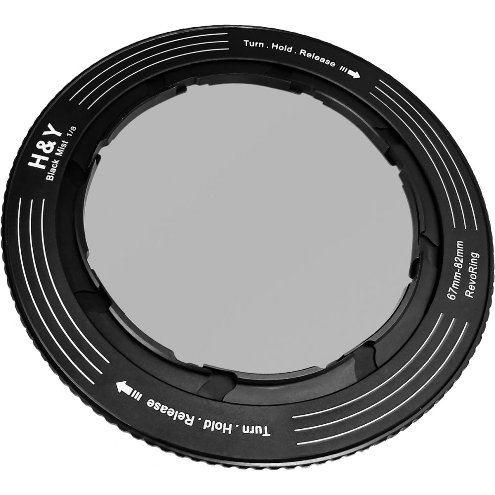 H&Y RevoRing Schwarz promist 1/8 Filter (67-82mm)