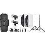 Godox Litemons LA300Bi Bi-colour LED Video Light 2 Light Kit (schwarz)