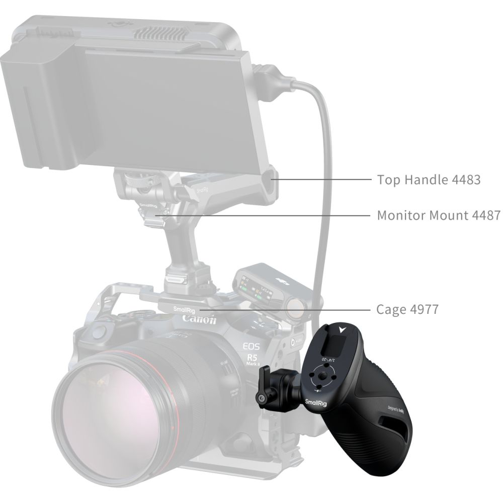 SmallRig 5160 Drehbarer Seitenhandgriff mit NATO-Klemme