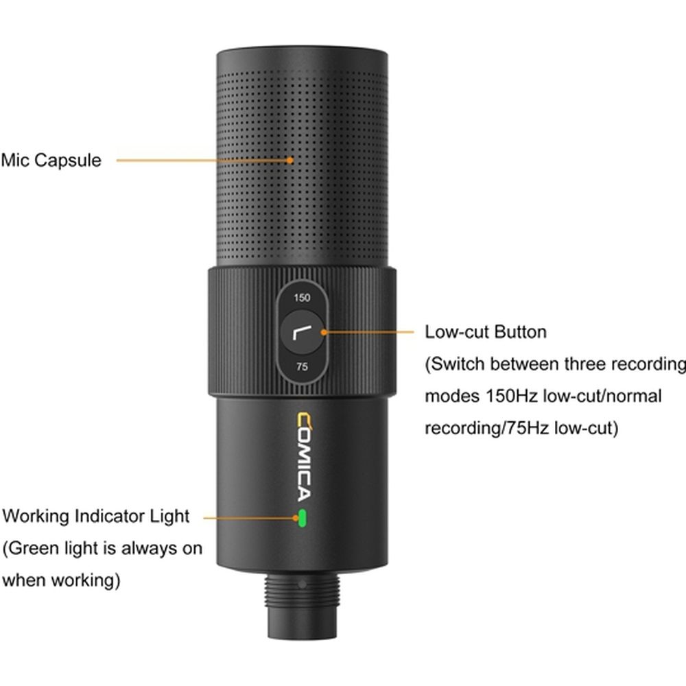 Comica STA-X2D Cardioid Condenser XLR Microphone