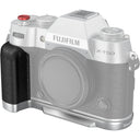 SmallRig 4713C L-förmige Montageplatte mit Silikongriff für FUJIFILM X-T50, silber