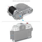 SmallRig 4713C L-förmige Montageplatte mit Silikongriff für FUJIFILM X-T50, silber