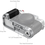 SmallRig 4713C L-förmige Montageplatte mit Silikongriff für FUJIFILM X-T50, silber