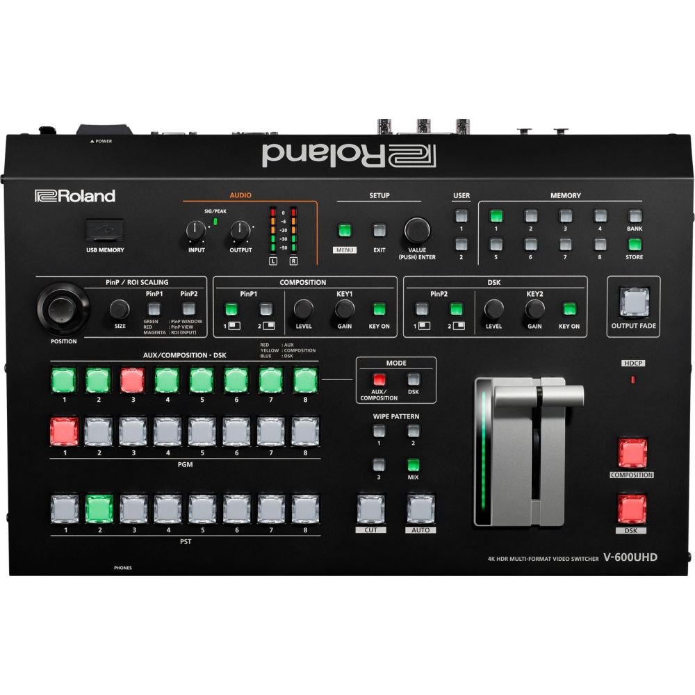 Roland V-600UHD 4K HDR Multiformat-Video-Switcher