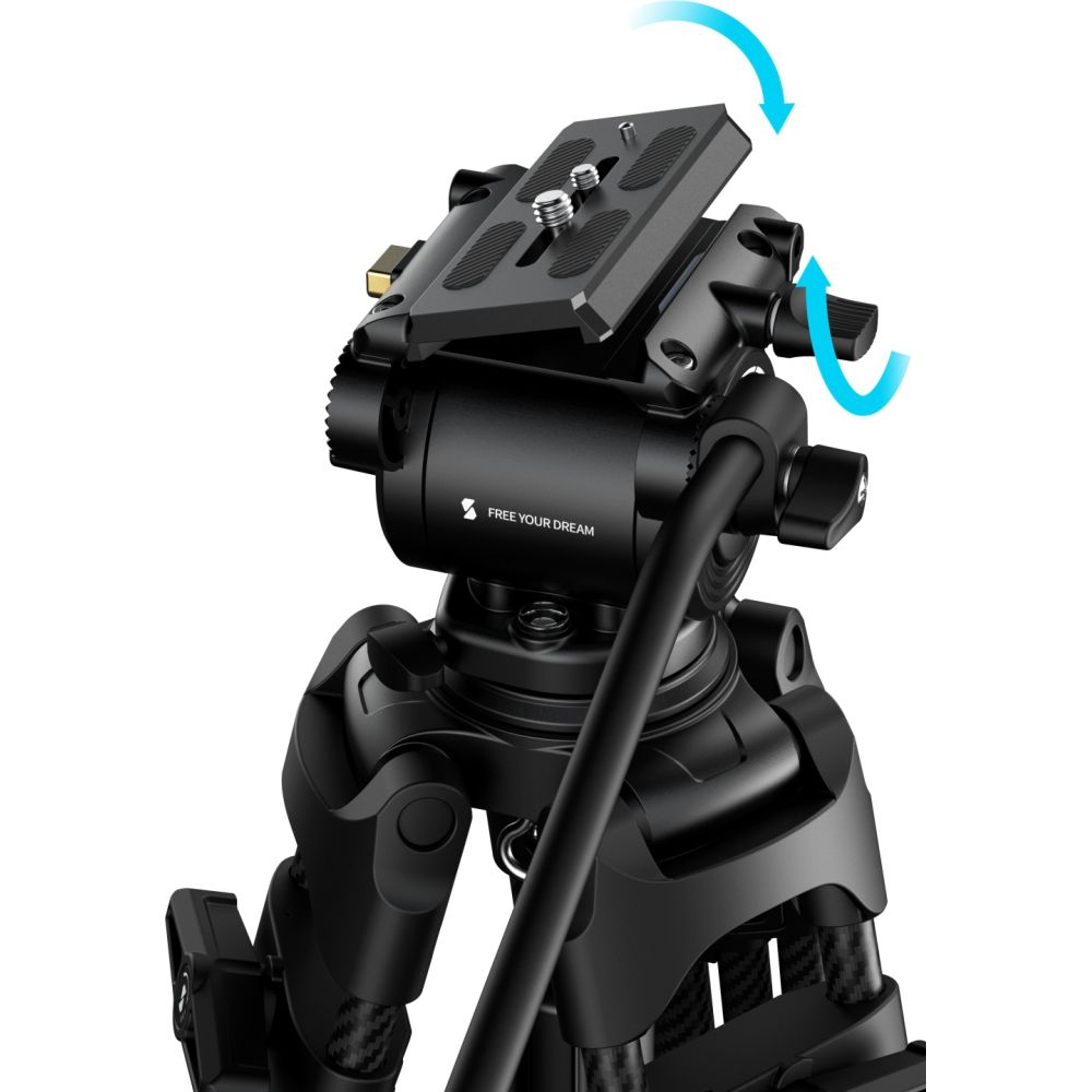 SmallRig 5443 FSD14 FreeSpeed Hochleistungs-Kohlefaserstativ