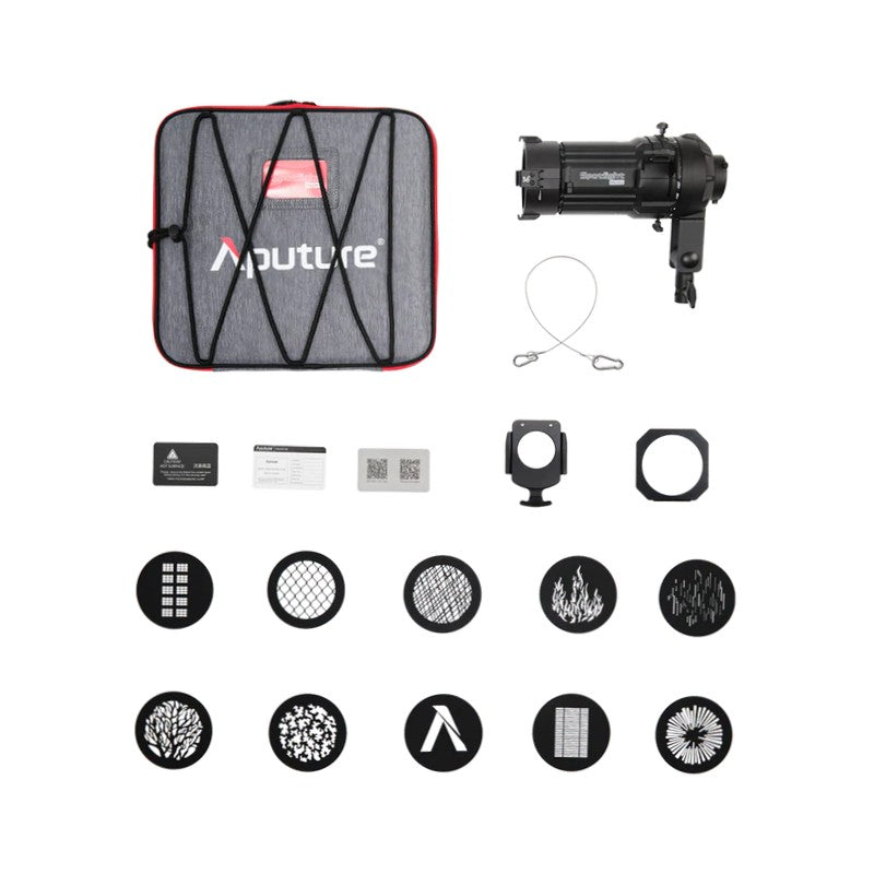 Aputure Spotlight Mini Kit mit 36°-Linsenlichtformer