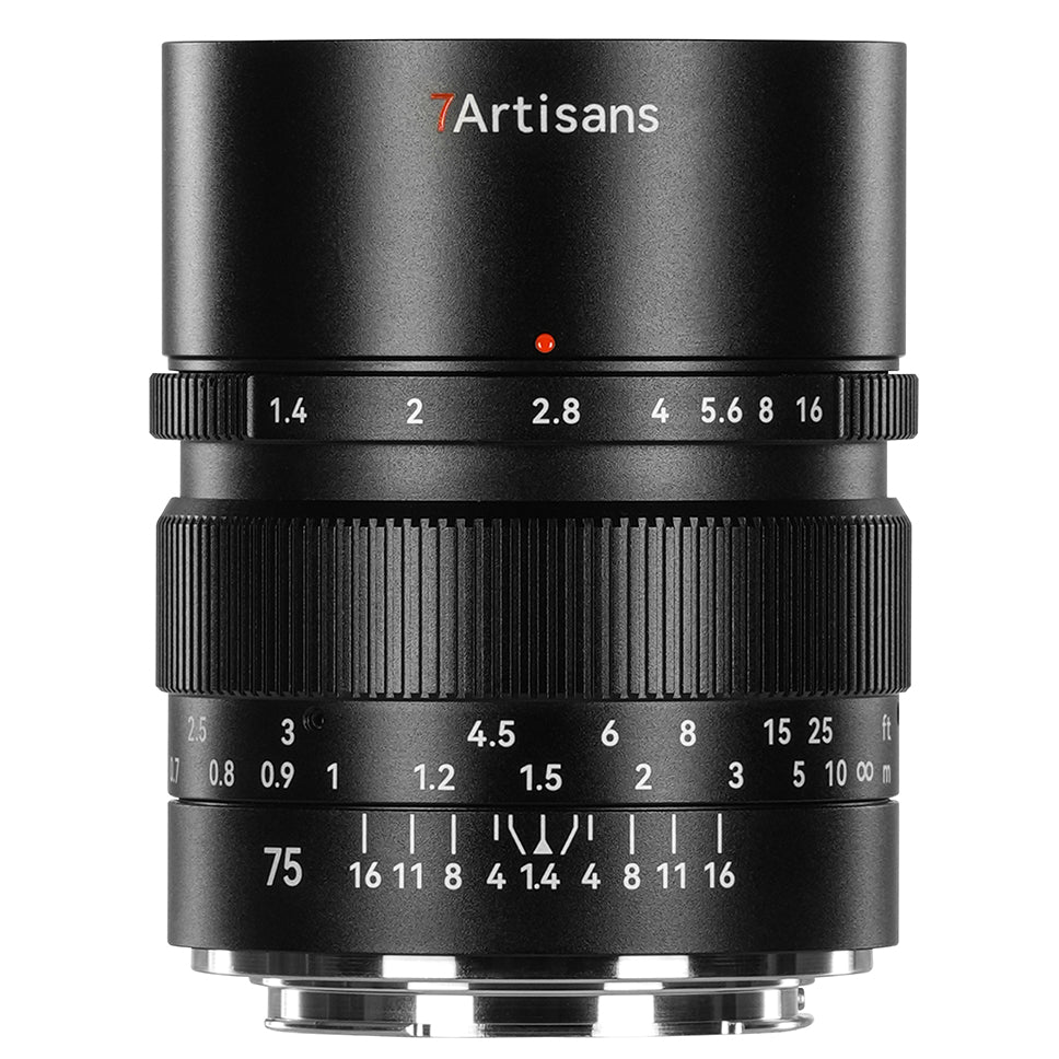 7artisans 75mm f/1.4 Canon RF - Schwarz