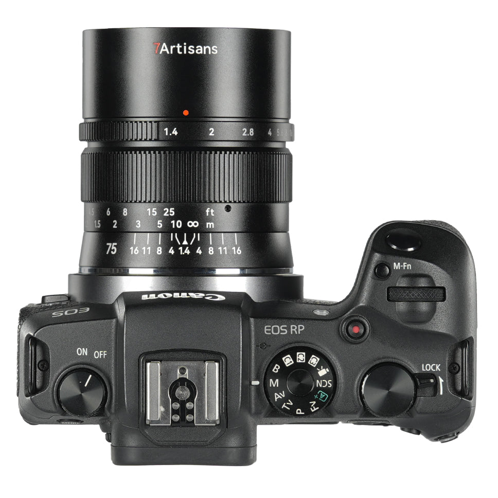 7artisans 75mm f/1.4 Canon RF - Schwarz
