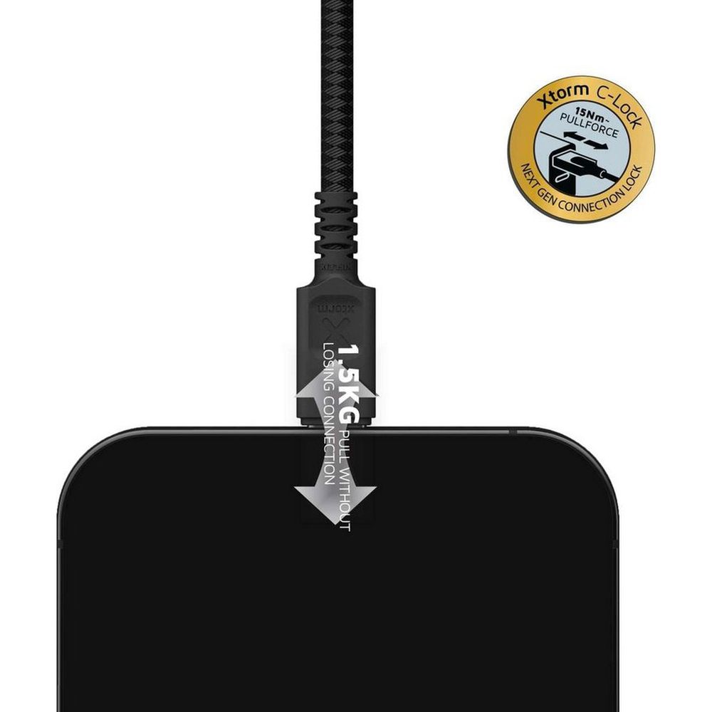 Xtorm Next Gen USB auf USB-C Kabel 1,5m, schwarz