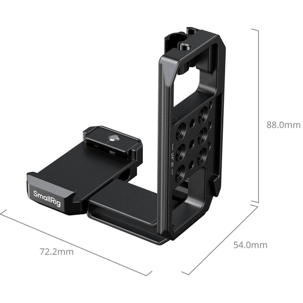 SmallRig 5594 Vertikale Montageplatte für Käfig mit Arca-Typ-Platte