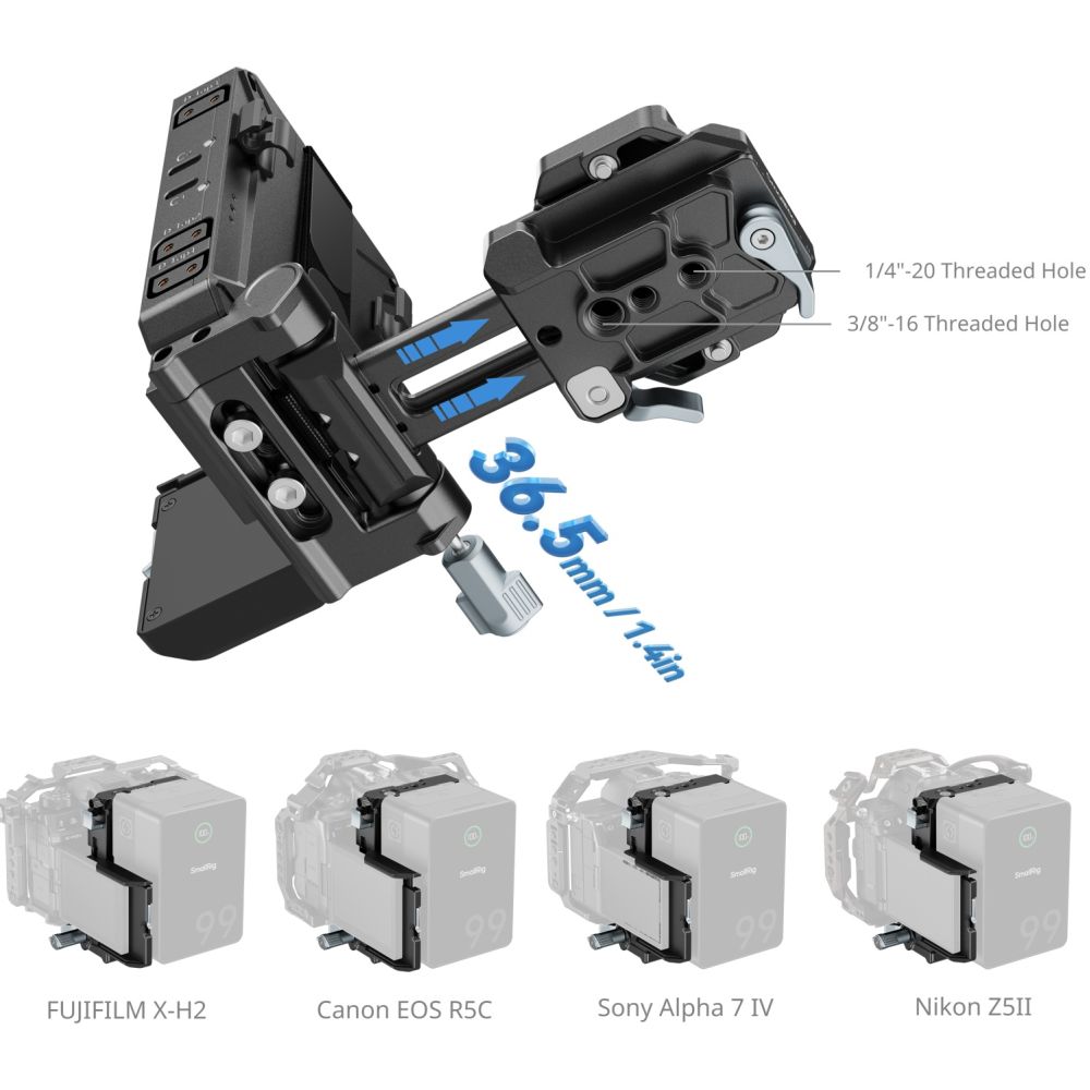 SmallRig 5227 V-Mount Akku-Montageplatten-Kit