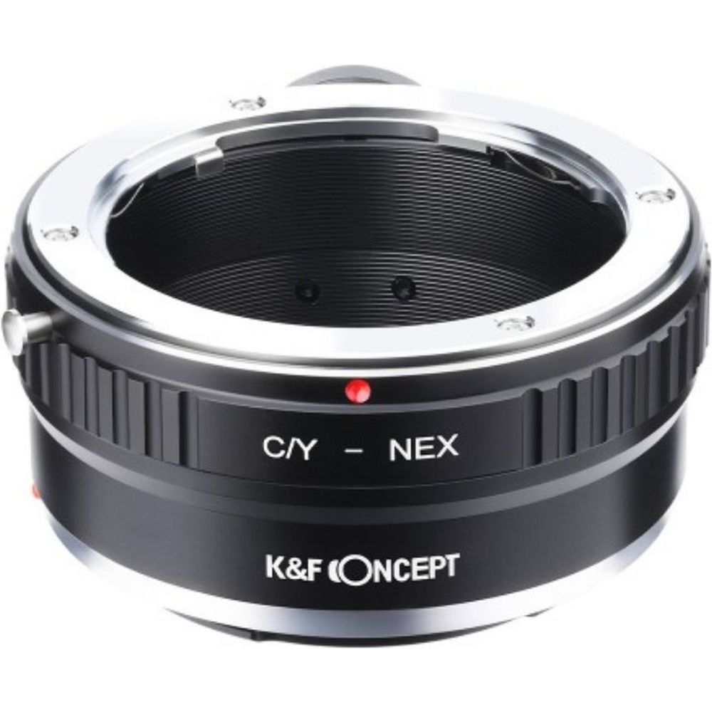 K&F Objektiv Adapter Contax Yashica - E-Mount mit statief-mount