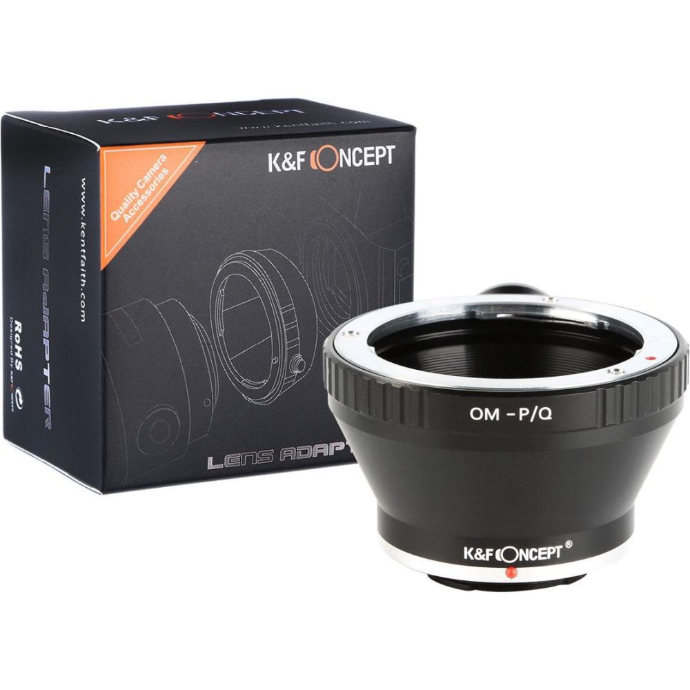 K&F Objektiv Adapter Olympus OM - Pentax Q (mit statief-mount)