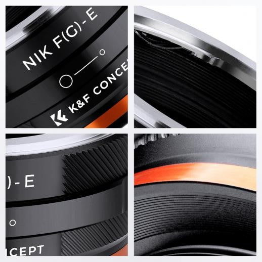 K&F Objektivadapter Nikon F (G-Typ) – Sony E-Mount (IV PRO)