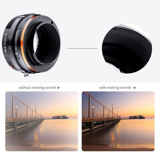 K&F Objektivadapter Nikon F (G-Typ) – Sony E-Mount (IV PRO)