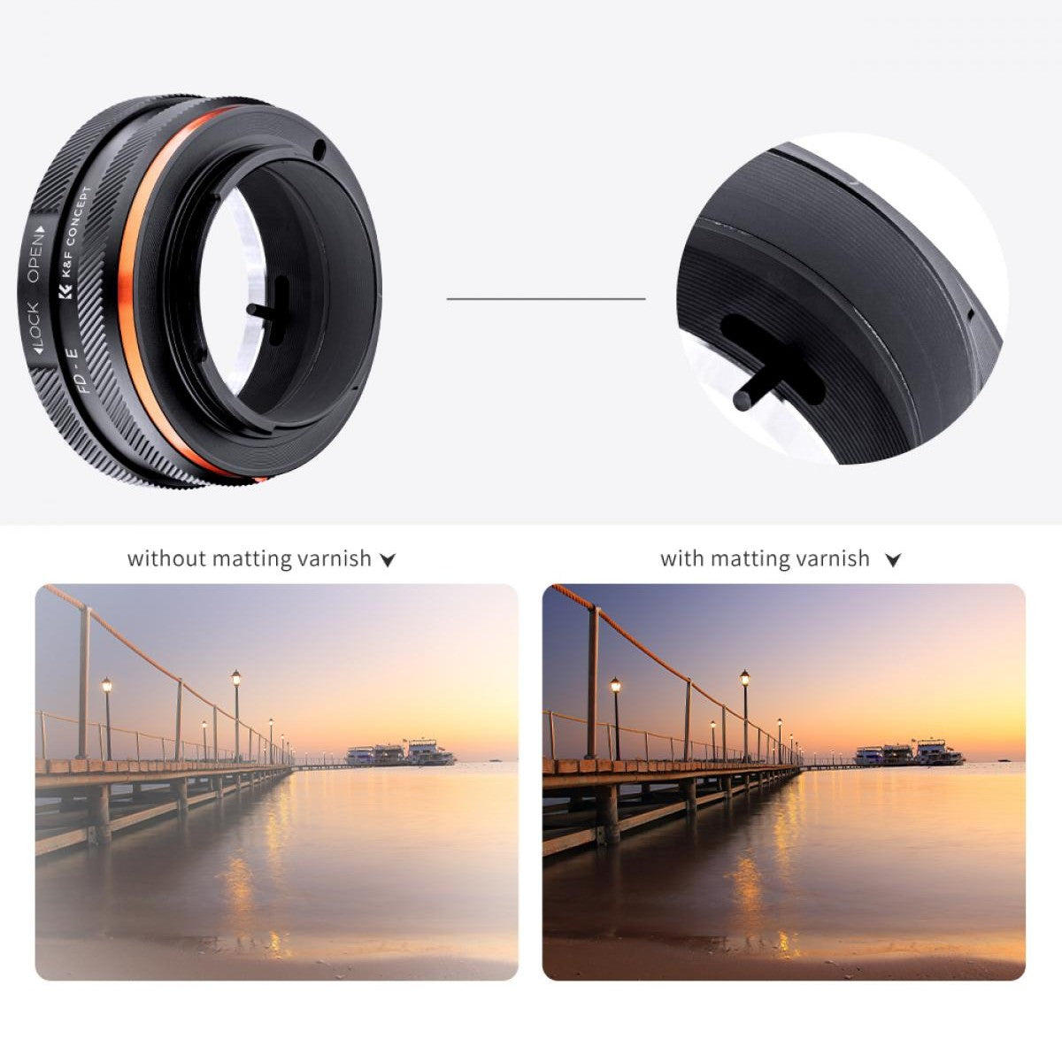 K&F Objektivadapter Canon FD – Sony E-Mount (IV PRO)
