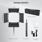 Neewer 660 PRO II 2x 50W RGB LED Lichtset inkl. Ständer und Tragetasche