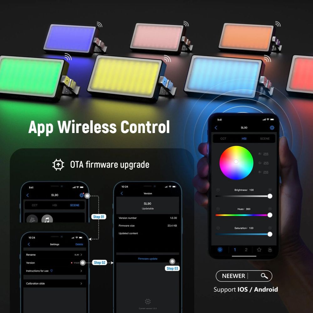 Neewer SL90 Pro 12W RGB LED-Licht