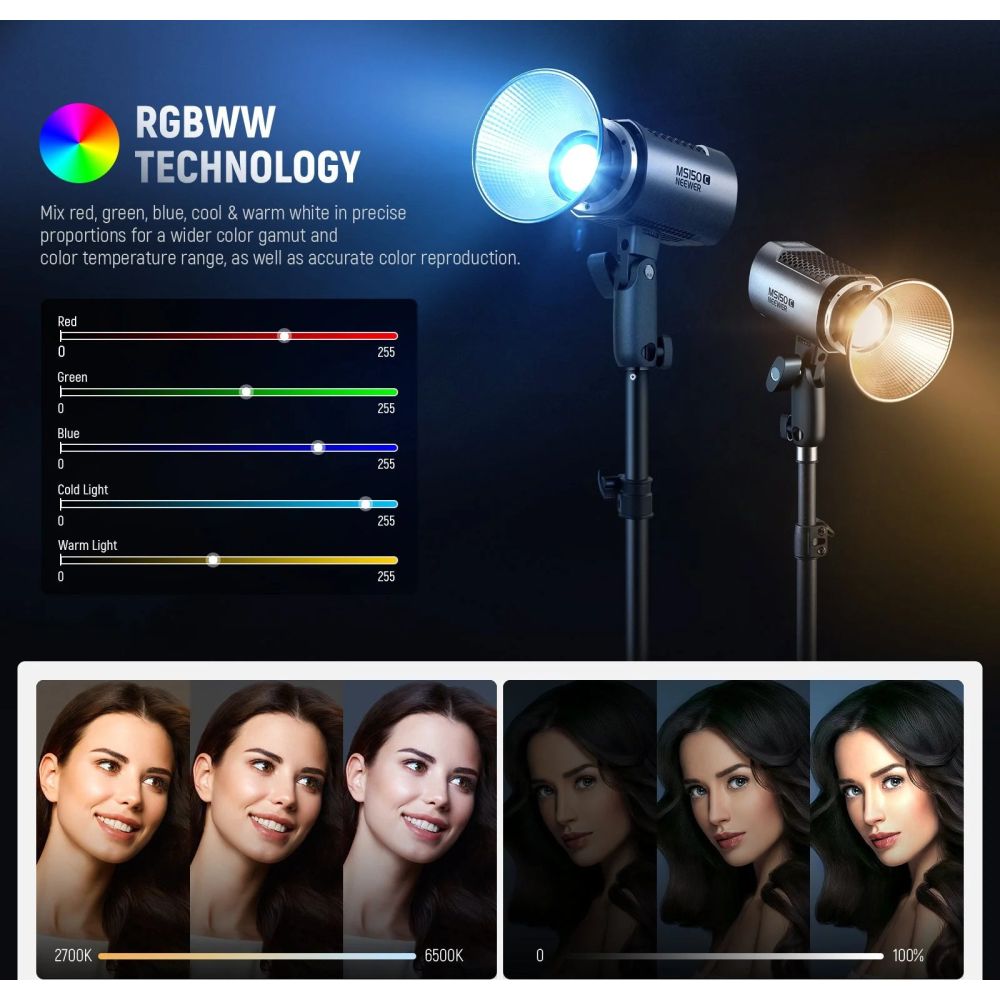 Neewer MS150C 150W RGB LED-Licht