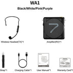 7Ryms Präsentationslautsprecher mit kabellosem Headset, schwarz