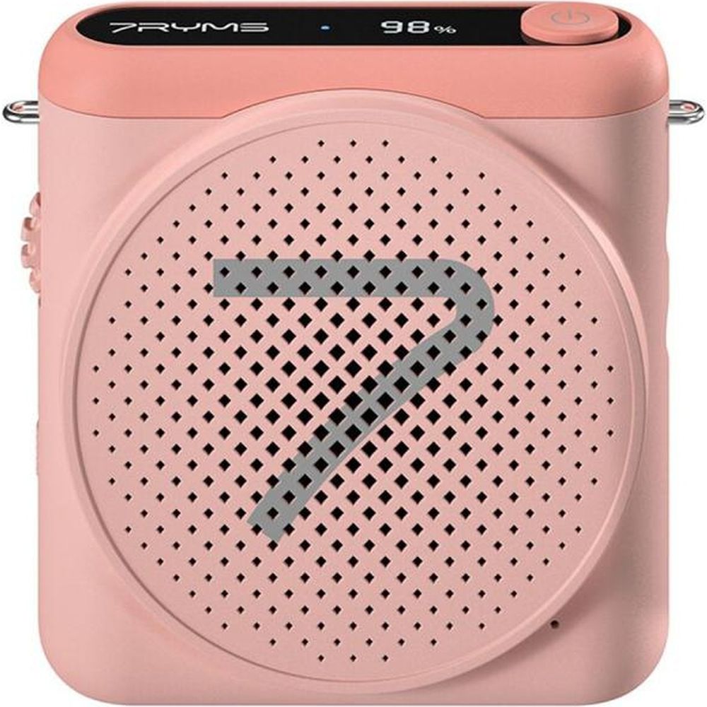 7Ryms Präsentationslautsprecher mit kabellosem Headset – pink