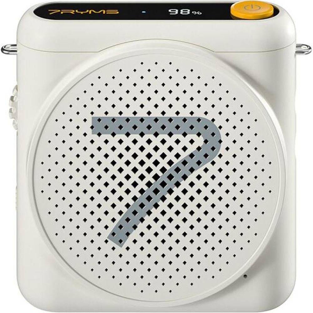 7Ryms Präsentationslautsprecher mit kabellosem Headset – Weiß