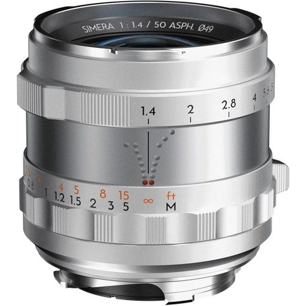 Thypoch Vollformat-Fotoobjektiv Simera 50mm f/1.4 für Nikon Z-Bajonett, silber