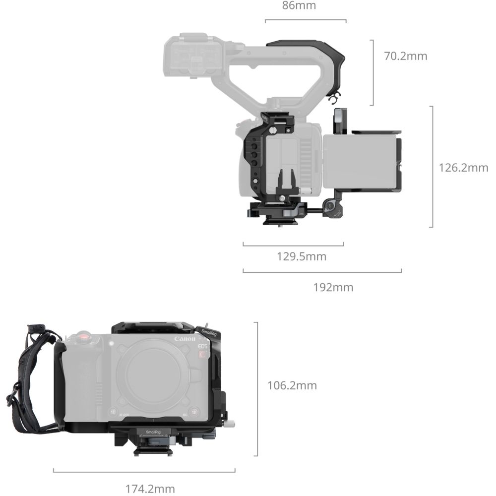 SmallRig 5658 Cage Kit für Canon EOS C50 (Advanced Edition)