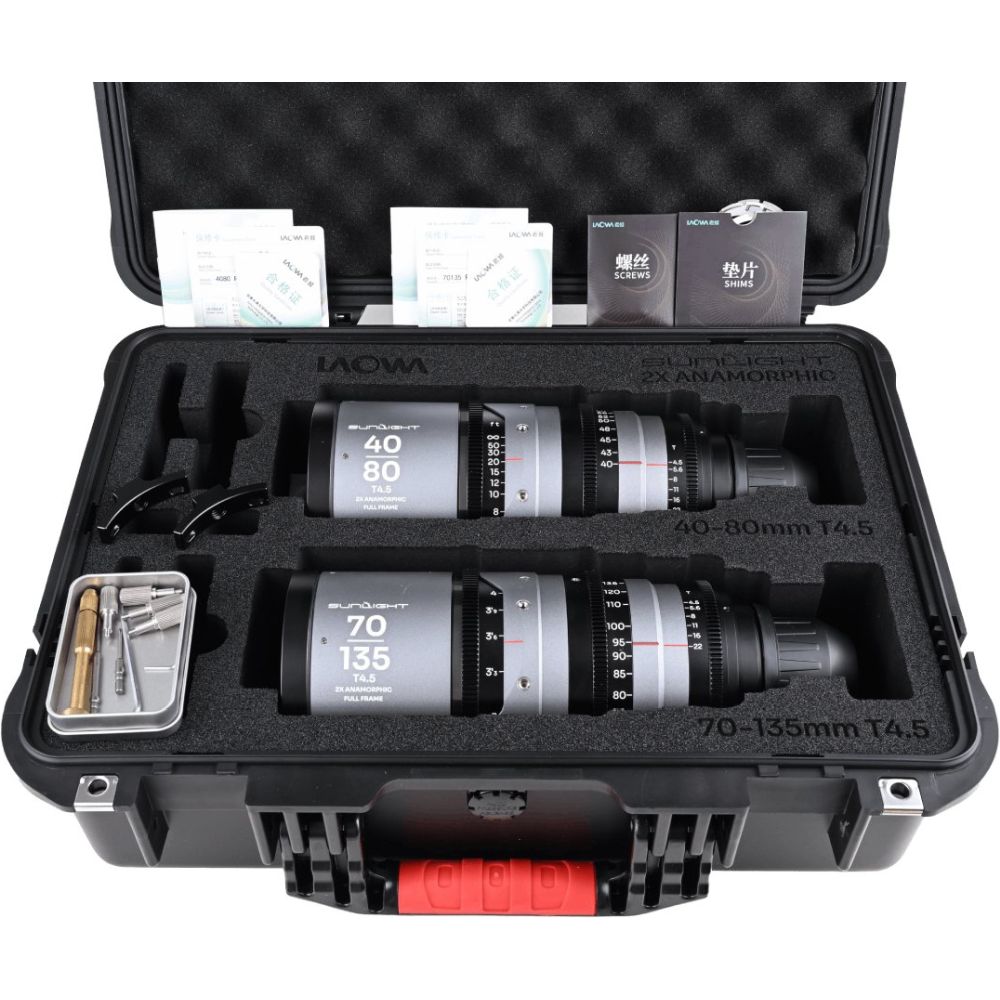 Laowa Sunlight FF 2x Anamorphic Zoom Bundle 40-80/70-135mm Klar