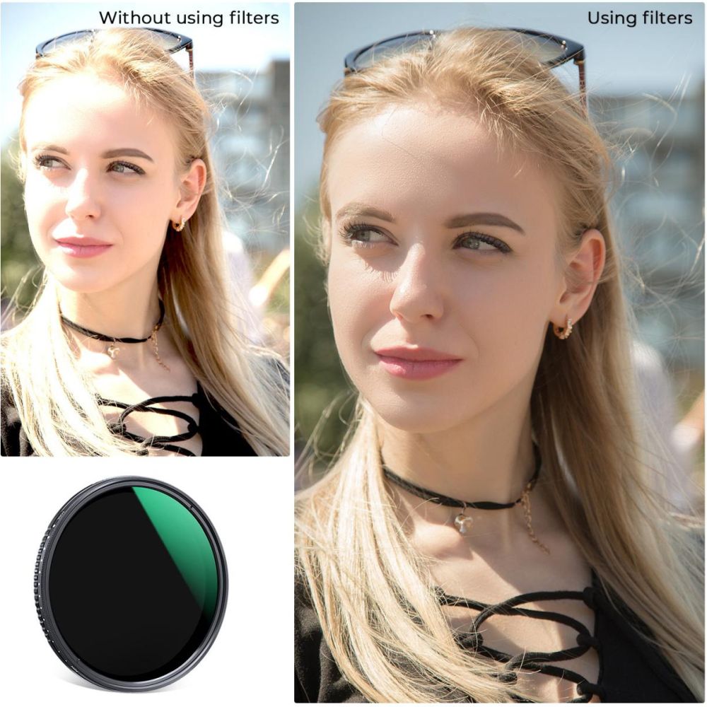 K&F Concept Variabler ND-Filter ND2-400 - 67mm