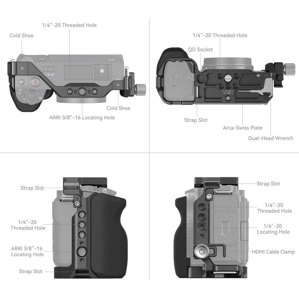 SmallRig 4257B Cage-Kit für Sony ZV-E1