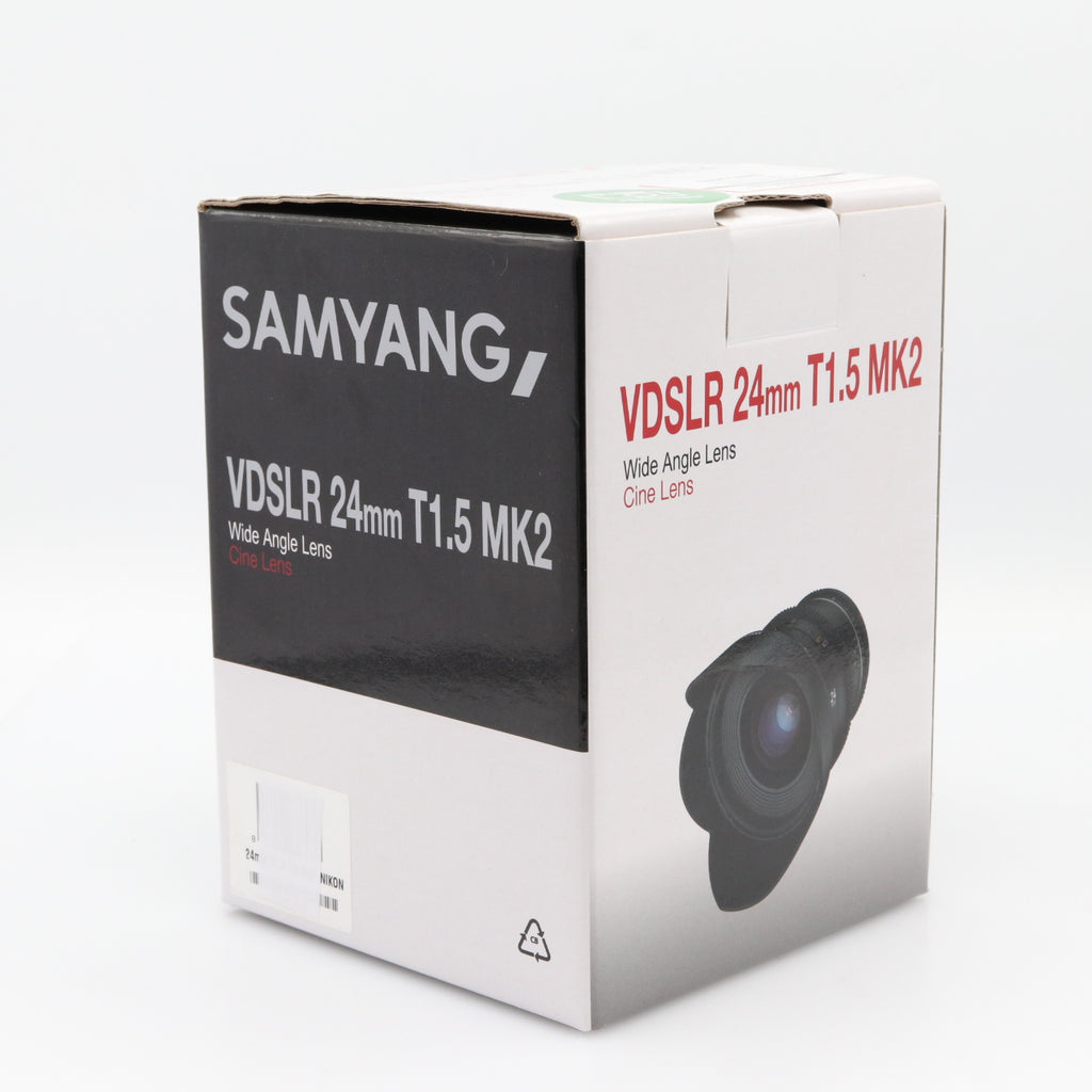 Samyang 24mm T1.5 MK2 VDSLR Nikon FX used