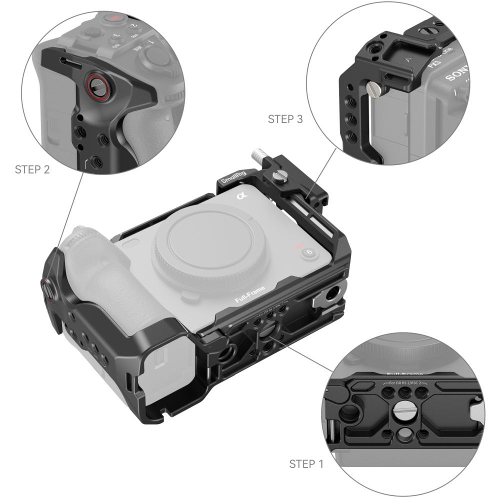 SmallRig 4183B Cage für Sony FX30 / FX3