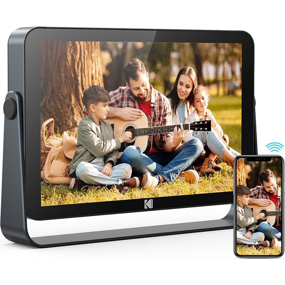 Kodak 10-Zoll-Touchscreen-Digitalfotorahmen, anthrazit