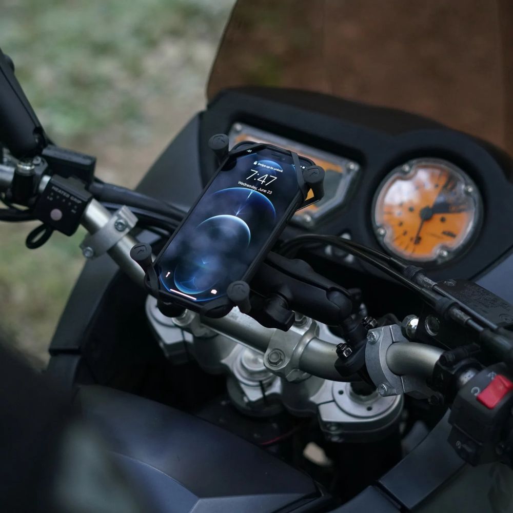 Ram X-Grip Große Handyhalterung mit Lenker-U-Bügel-Basis - Mittel