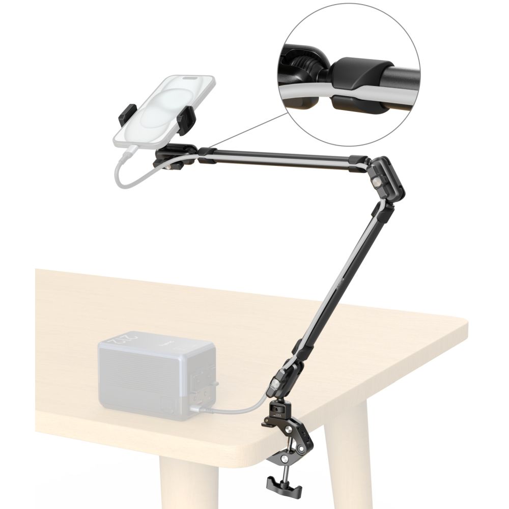 SmallRig 5625 Desktop Magic Arm mit krabbenförmigem Klemmensatz