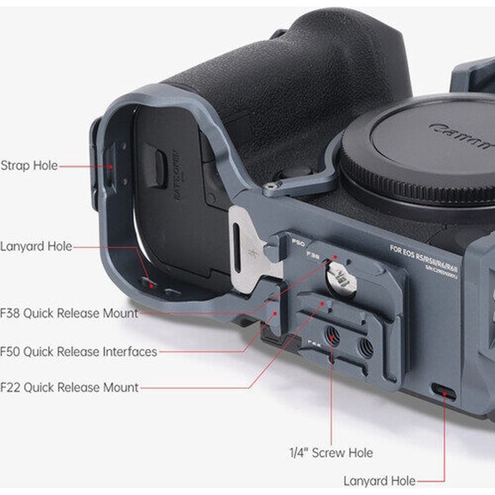 Falcam F22 & F38 & F50 Schnellwechsel-Kamerakäfig für EOS R5/R5II/R6/R6 II (C00B4802)