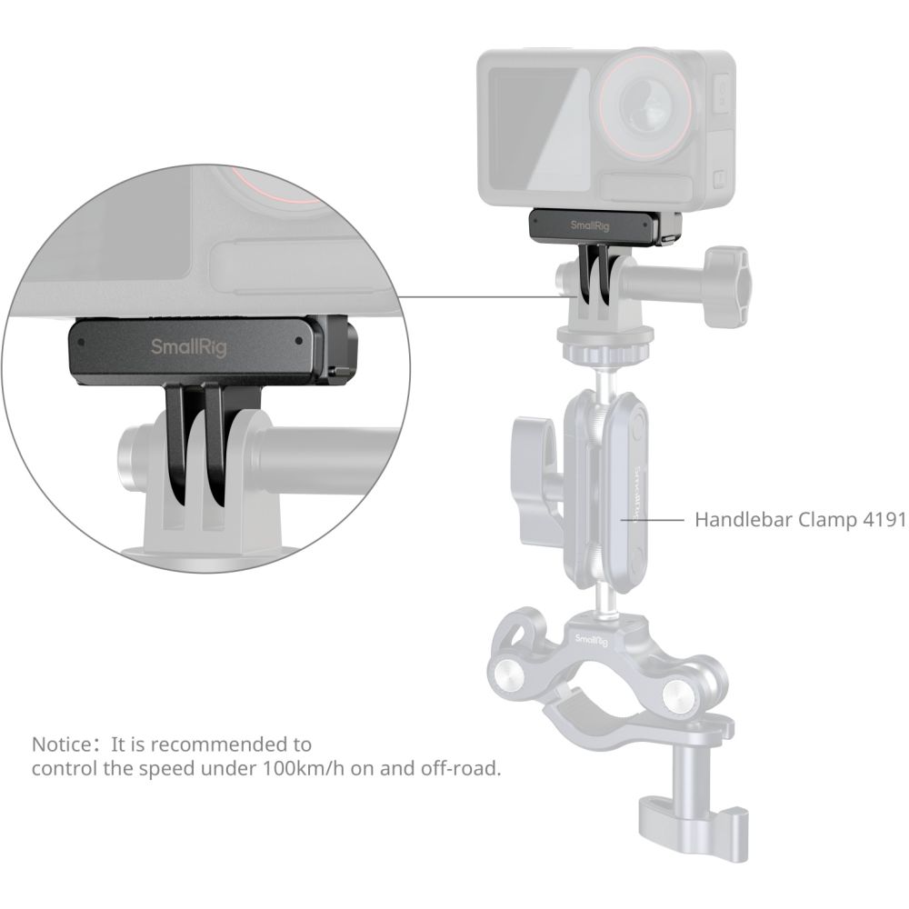 SmallRig 5813 Quick Release Mount adapter for DJI Osmo 360 / Action 5 Pro / 4 / 3