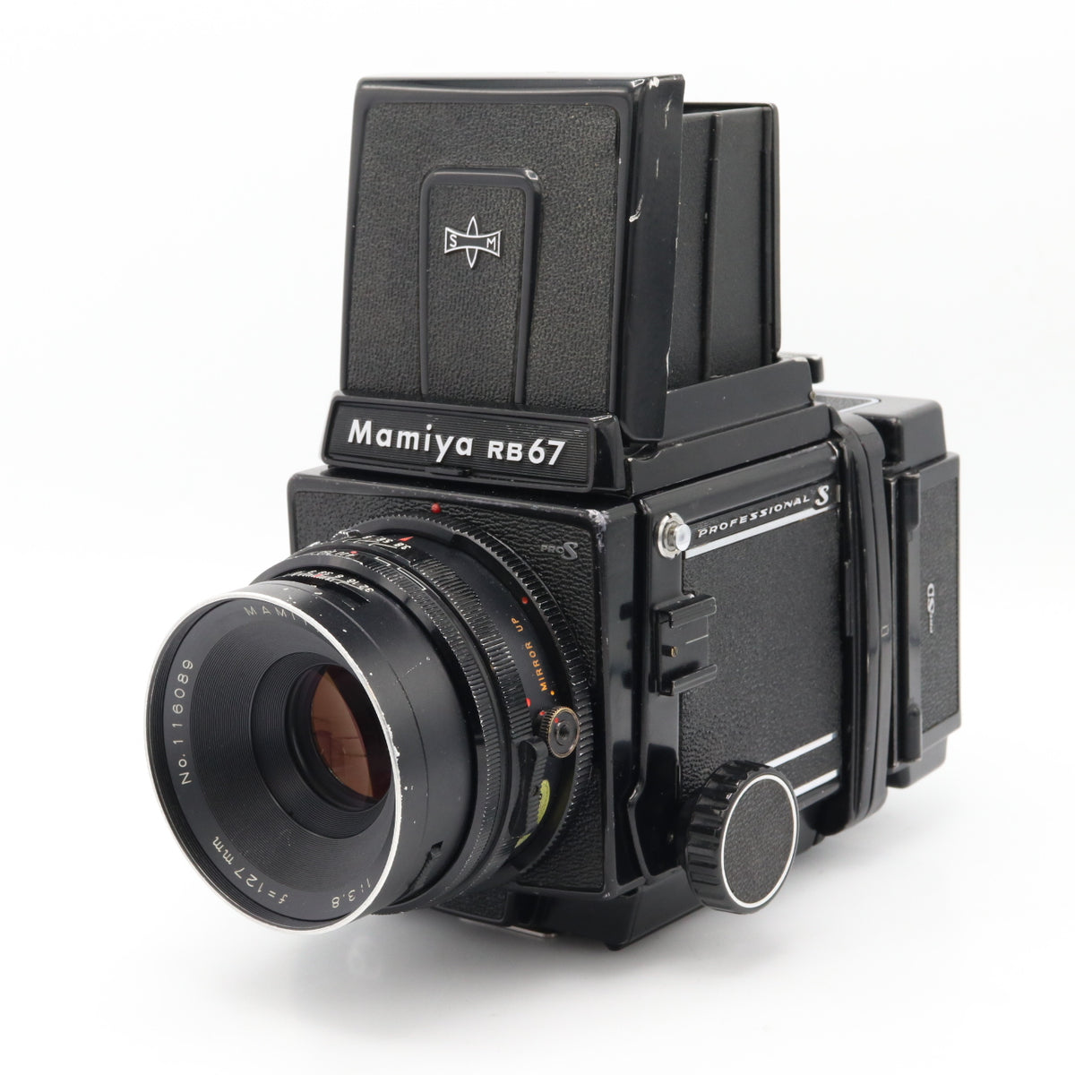 Mamiya RB67 Pro S + Mamiya Sekor C 127mm F/3.8 + 120 film back gebraucht