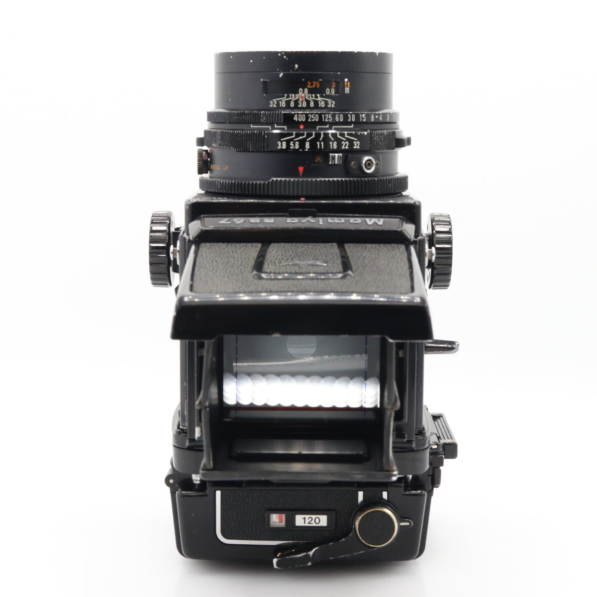 Mamiya RB67 Pro S + Mamiya Sekor C 127mm F/3.8 + 120 film back gebraucht