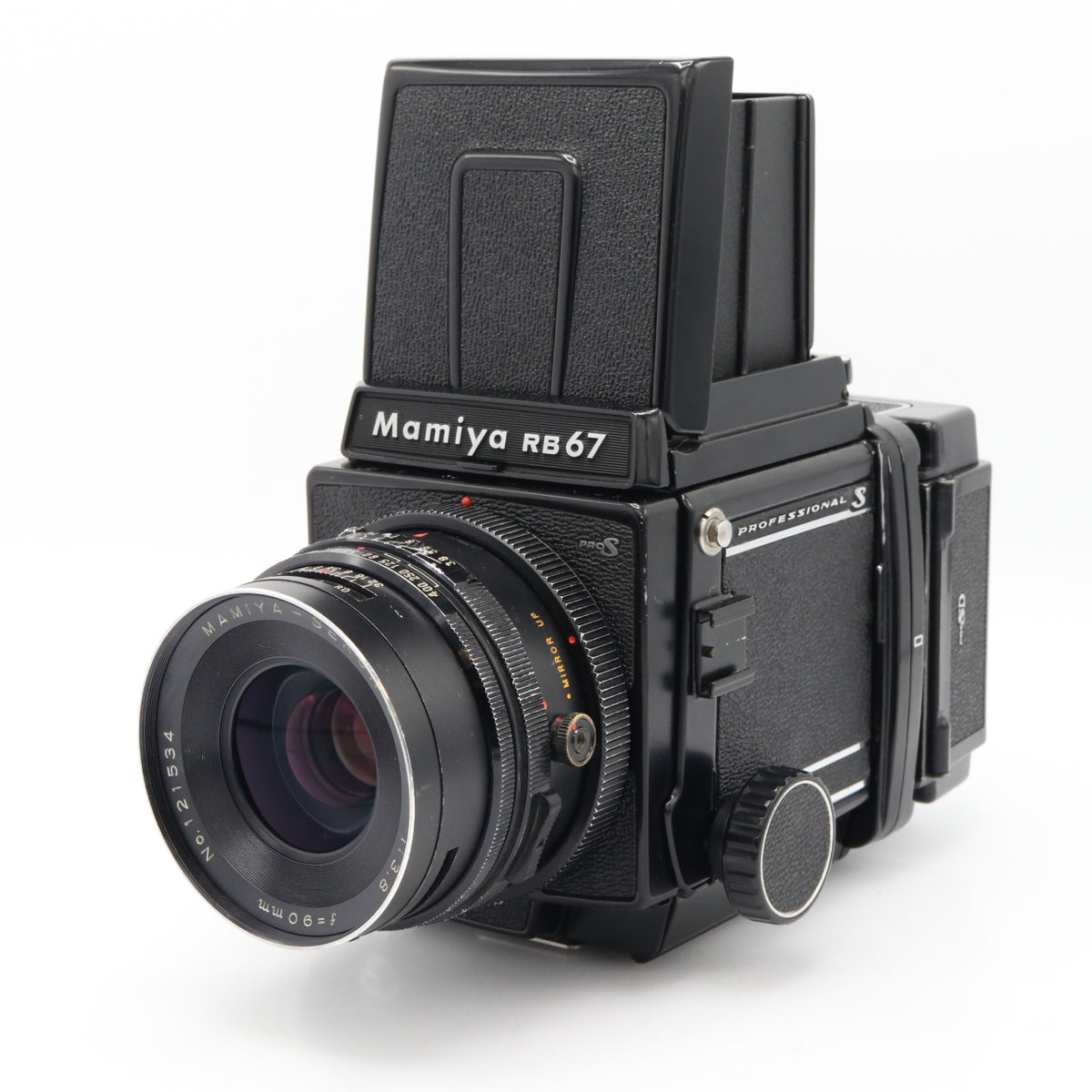 Mamiya RB67 Pro S + Mamiya Sekor C 90mm F/3.8 + 120 film back gebraucht
