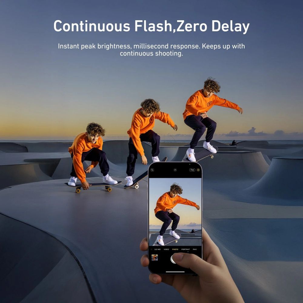 Telesin Magnetic Flash & Ring Light MagSafe - Titanium