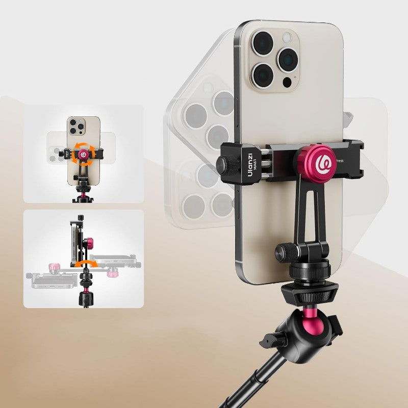 Ulanzi MA61 Quick Griff Kamera-Handyhalter 360° Metall