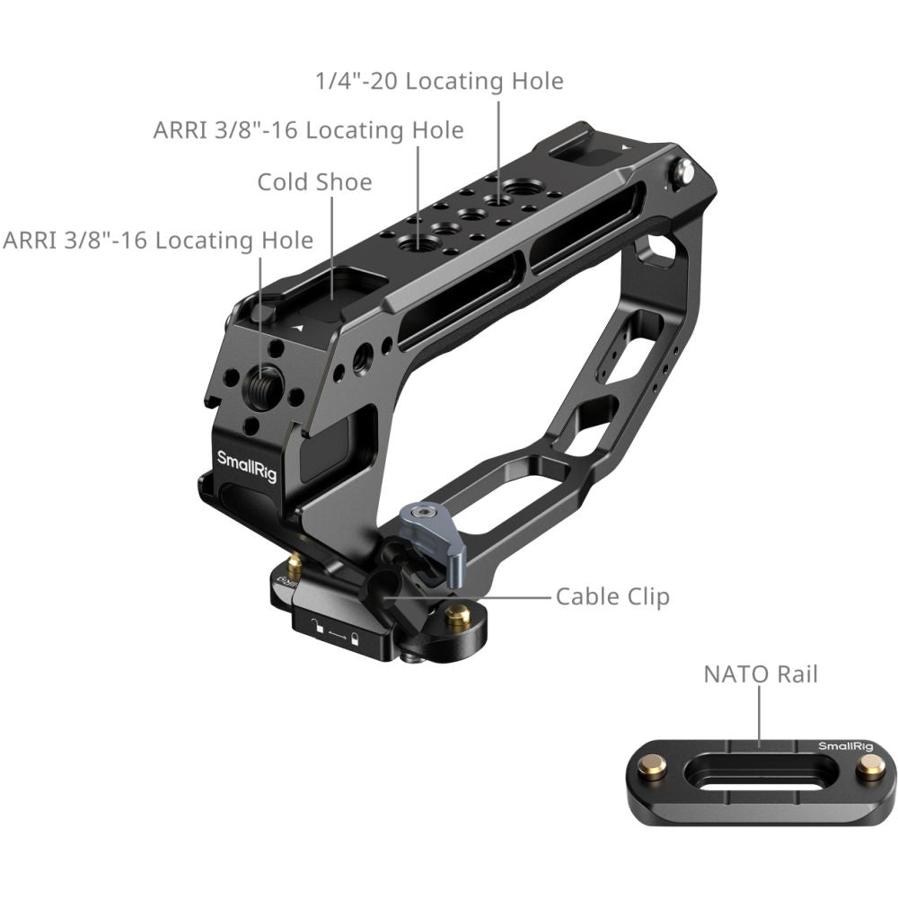 SmallRig 5661 D-Style Obergriff mit NATO-Klemme
