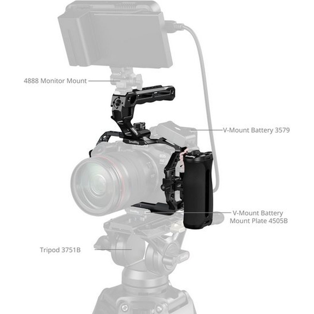 SmallRig 5956 Cage Basic Kit für Canon EOS R6 Mark III / R6 Mark II (Advanced Edition)