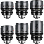 DZOFilm Pavo 2x anamorphic 6-lens Set 28/32/40/55/75/100mm T2.1 - Neutral Coating - PL&EF Mount (metric)