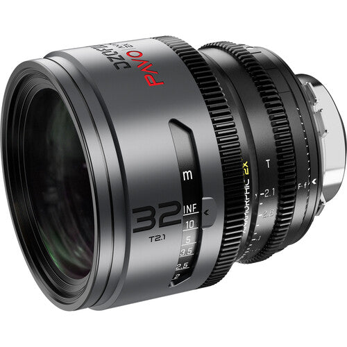 DZOFilm Pavo 2x anamorphic 6-lens Set 28/32/40/55/75/100mm T2.1 - Neutral Coating - PL&EF Mount (metric)