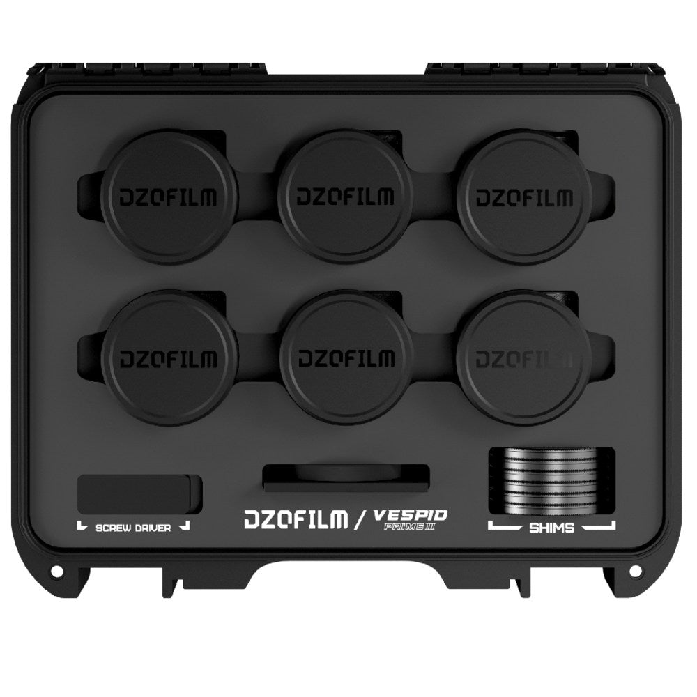 DZOFILM Vespid Prime 2 18/24/35/50/85/105mm T1.9 PL mit Case (Meterskala)